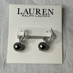 Lauren Ralph Lauren Silver and Black Earrings